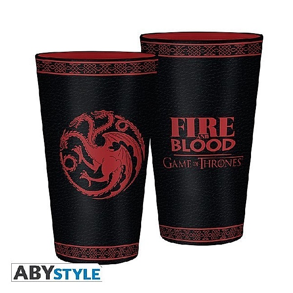 ABYstyle - Game of Thrones - Targaryen 400 ml Glas