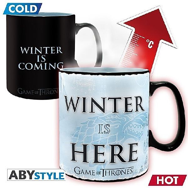 ABYstyle - Game of Thrones - Winter is here Thermoeffekt Tasse