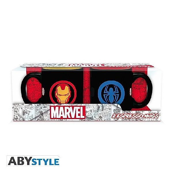 ABYstyle - Marvel - Ironman & Spiderman Espresso Set
