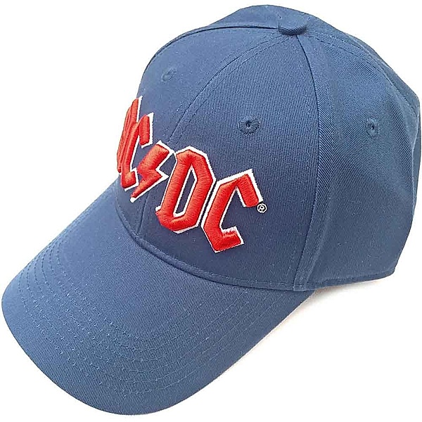 AC/DC Baseball Cap, Red Logo, Farbe: denim (Fanartikel)