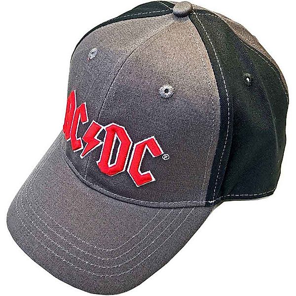 AC/DC Baseball Cap Red Logo Farbe: Grau/Schwarz (Fanartikel)