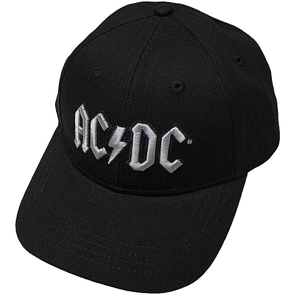 AC/DC Baseball Cap, Silver Logo, Farbe: schwarz (Fanartikel)