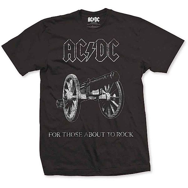 AC/DC T-Shirt About To Rock, Farbe: Schwarz, Größe: L (Fanartikel)
