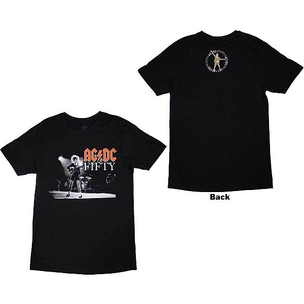 AC/DC T-Shirt On Stage Fifty, Farbe: Schwarz, Grösse: XL (Fanartikel)