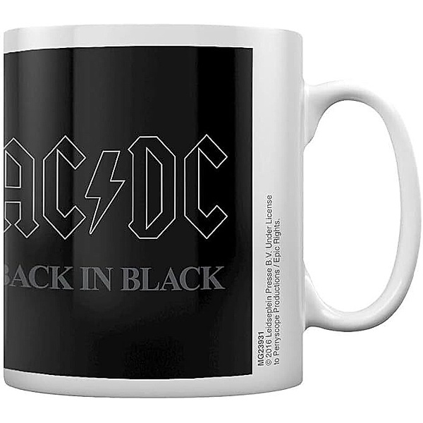 AC/DC Tasse BACK IN BLACK (Fanartikel)