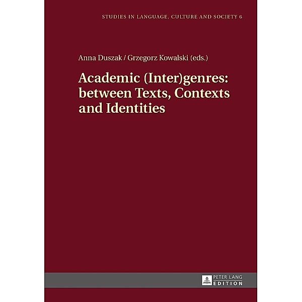 Academic (Inter)genres: between Texts, Contexts and Identities