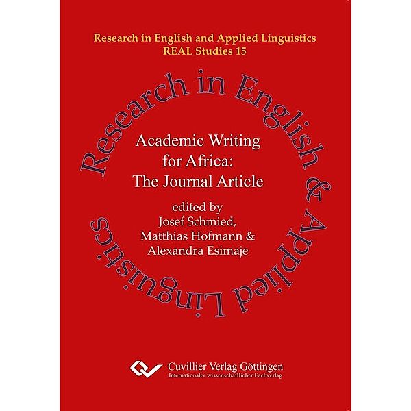 Academic Writing for Africa: The Journal Article / Research in English and Applied Linguistics Bd.15