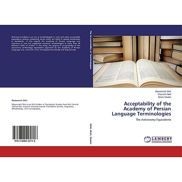 Acceptability of the Academy of Persian Language Terminologies, Masoumeh Shiri, Kourosh Akef, Shirin Shahin