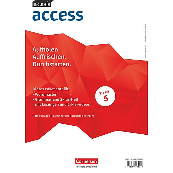 Access / Access - Allgemeine Ausgabe 2014 - Band 1: 5. Schuljahr