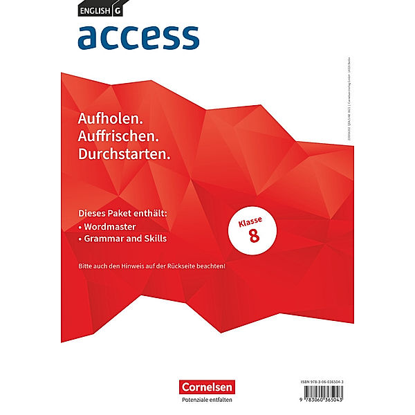 Access / Access - Allgemeine Ausgabe 2014 - Band 4: 8. Schuljahr