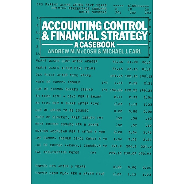 Accounting Control and Financial Strategy, Andrew M. McCosh, Michael J. Earl