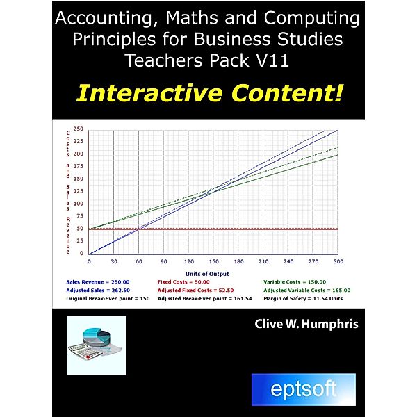 Accounting, Maths and Computing Principles for Business Studies Teachers Pack V11, Clive W. Humphris