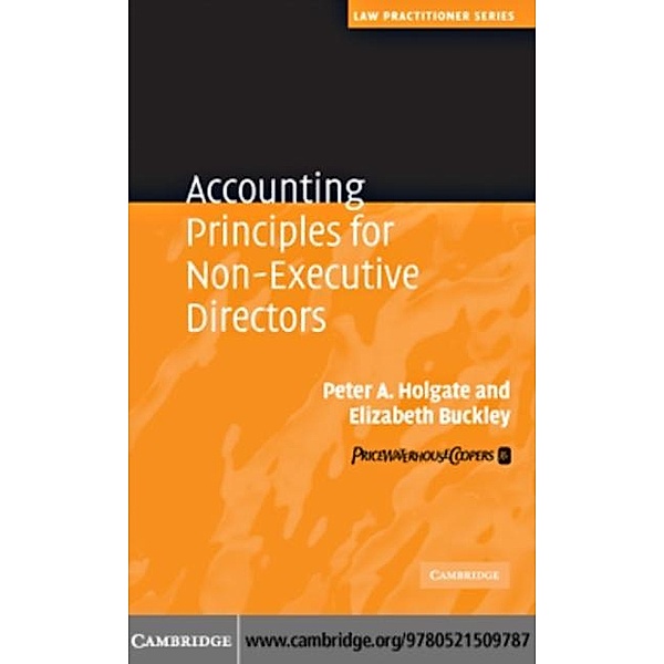 Accounting Principles for Non-Executive Directors, Peter Holgate
