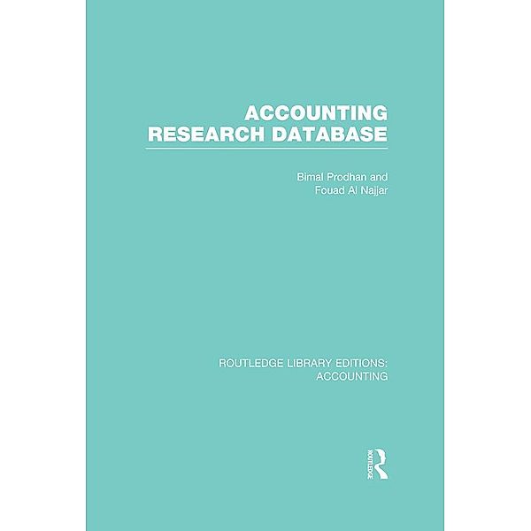 Accounting Research Database (RLE Accounting), Bimal Prodhan, Fouad Al Najjar