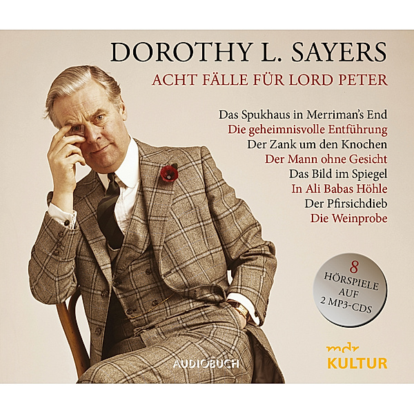 Acht Fälle für Lord Peter,1 MP3-CD, Dorothy L. Sayers