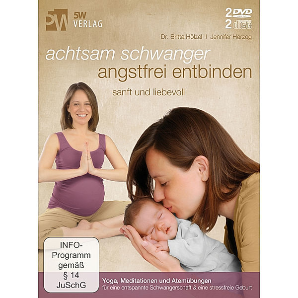 Achtsam schwanger, angstfrei entbinden,2 DVD u. 2 Audio-CDs, Britta Hölzel, Jennifer Herzog