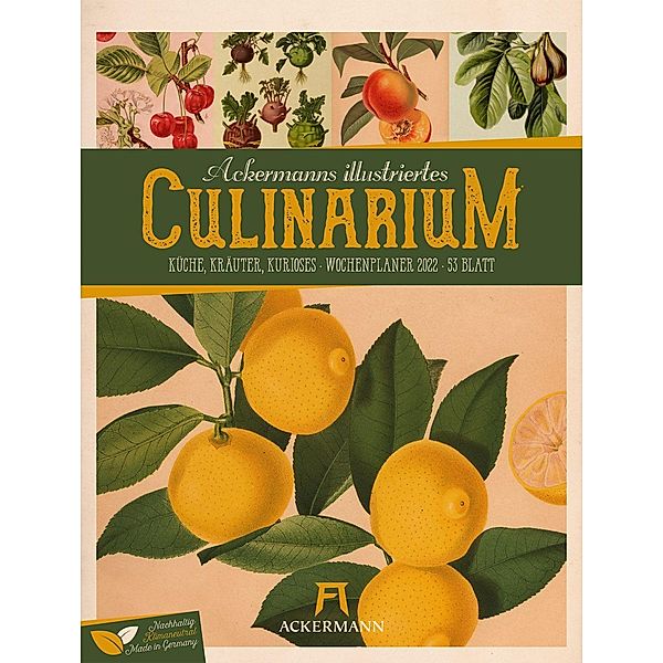 Ackermanns illustriertes Culinarium - Wochenplaner Kalender 2022