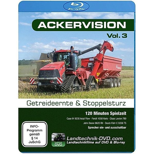 Ackervision - Getreideernte & Stoppelsturz, 1 Blu-ray