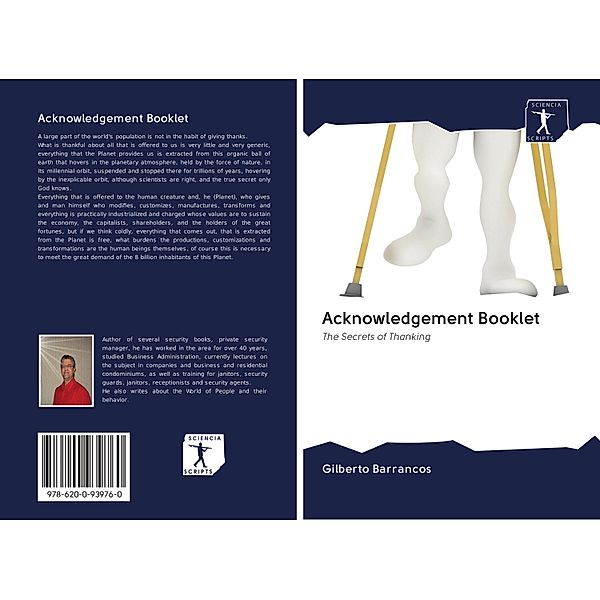 Acknowledgement Booklet, Gilberto Barrancos