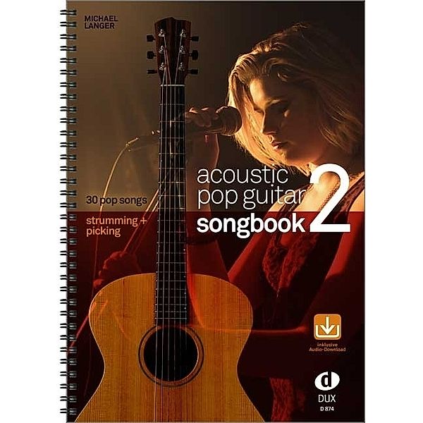 Acoustic Pop Guitar Songbook, m. Audio-CD.Vol.2, Michael Langer