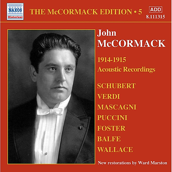 Acoustic Recordings 1914-15, John Mccormack