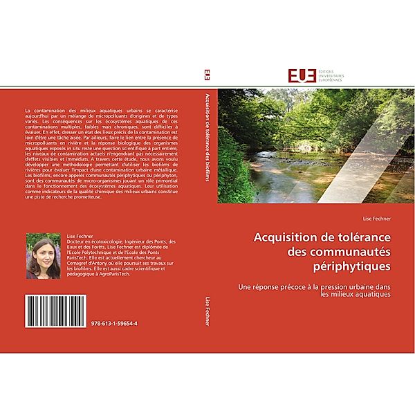 Acquisition de tolérance des communautés périphytiques, Lise Fechner