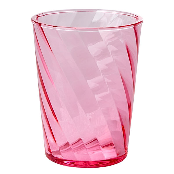 rice Acryl-Becher TWISTED SWIRL 0,34l in pink