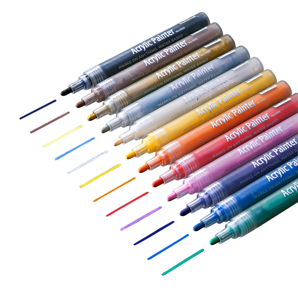 Acryl-Farben Stifte, 12er Set jetzt bei Weltbild.ch bestellen
