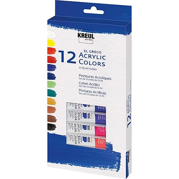 C. KREUL Acrylfarben El Greco, 12er-Set