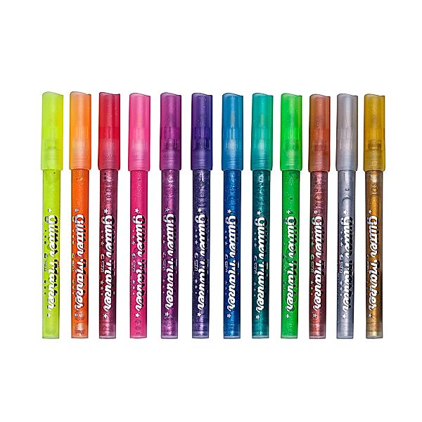 Acrylfarben Stifte Metallic & Glitter, 12 Farben