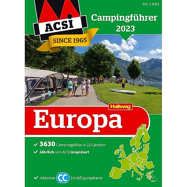 ACSI Campingführer Europa 2023, 2 Teile Buch versandkostenfrei bestellen