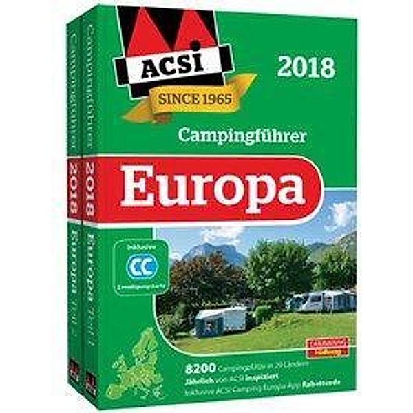 ACSI Internationaler Campingführer Europa 2018, 2 Bde.