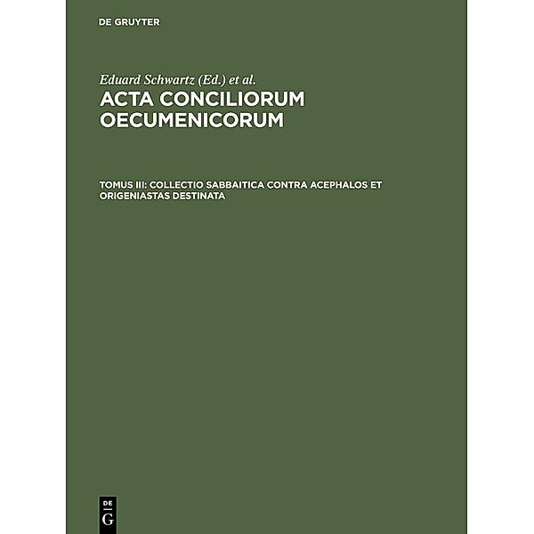 Acta conciliorum oecumenicorum Tomus III