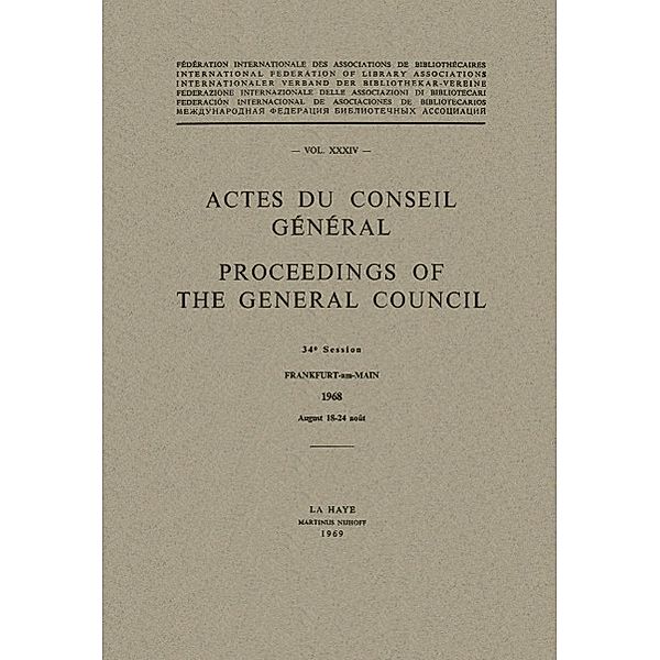 Actes du Conseil Général / Proceedings of the General Council, S. Randall, A. Thompson