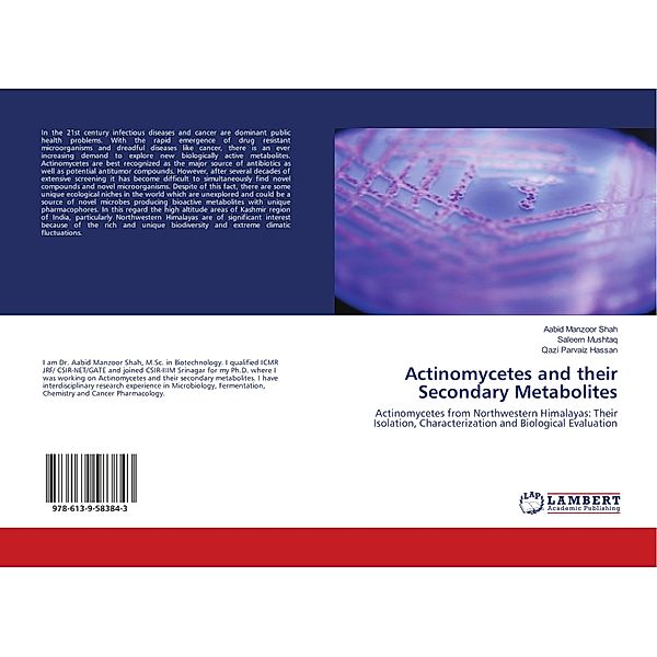 Actinomycetes and their Secondary Metabolites, Aabid Manzoor Shah, Saleem Mushtaq, Qazi Parvaiz Hassan