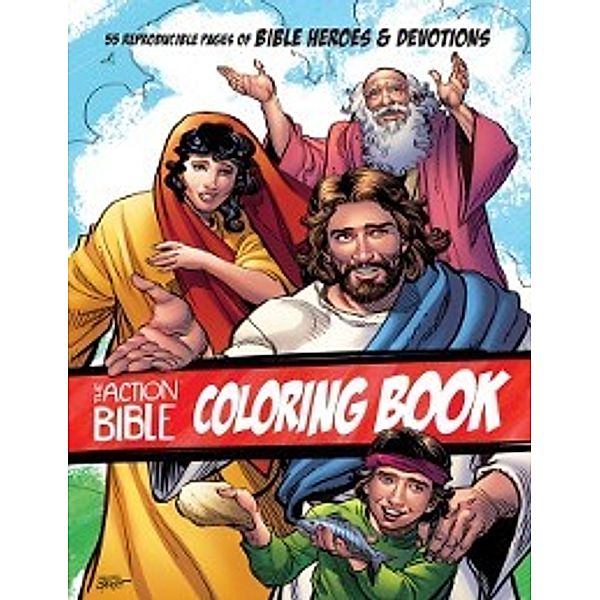 Action Bible Series: Action Bible Coloring Book, David C Cook