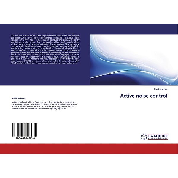 Active noise control, Naitik Nakrani