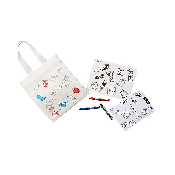 Tom Joule® Activity Bag BIZZY mit Malheft, Stickern und 3 Wachsmalstiften