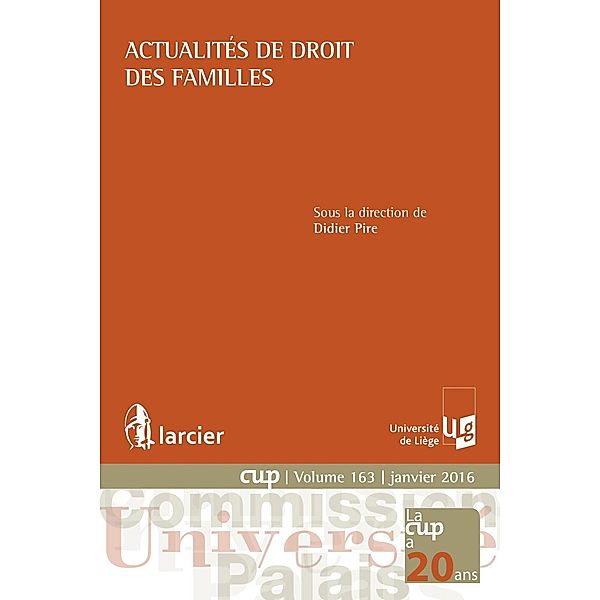 Actualités de droit des familles