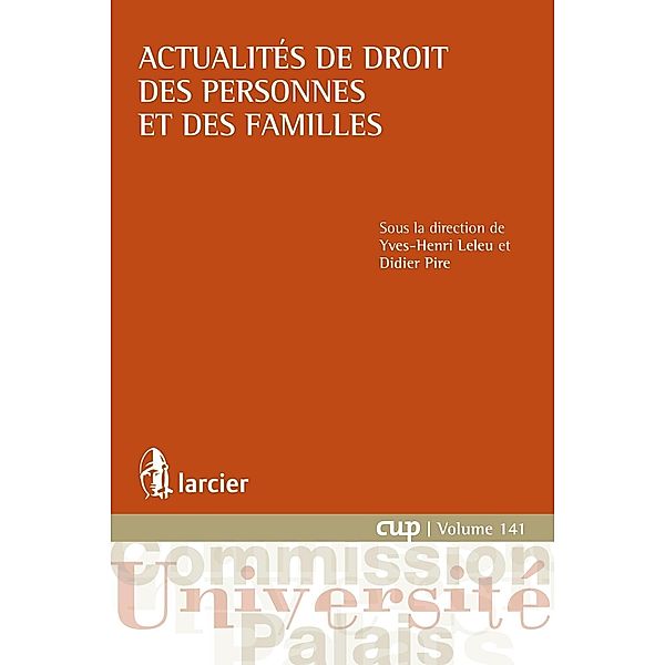 Actualités de droit des personnes et des familles