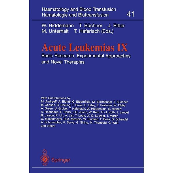 Acute Leukemias IX / Haematology and Blood Transfusion Hämatologie und Bluttransfusion Bd.41