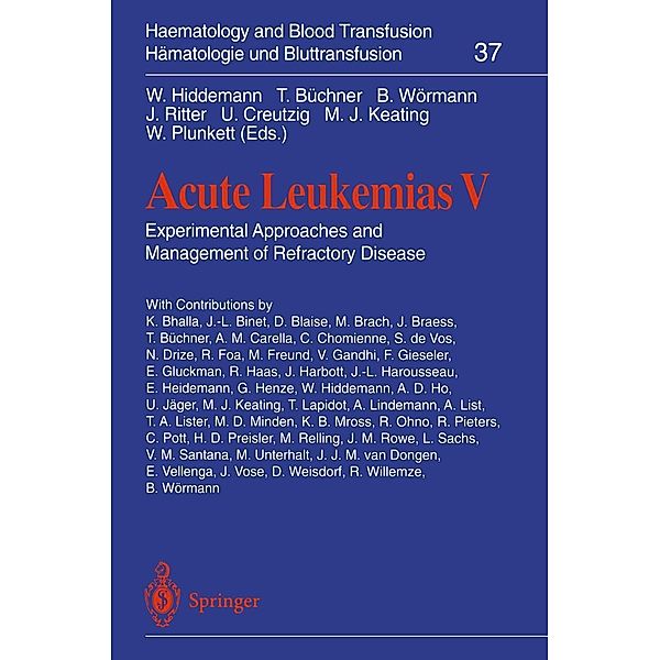 Acute Leukemias V / Haematology and Blood Transfusion Hämatologie und Bluttransfusion Bd.37