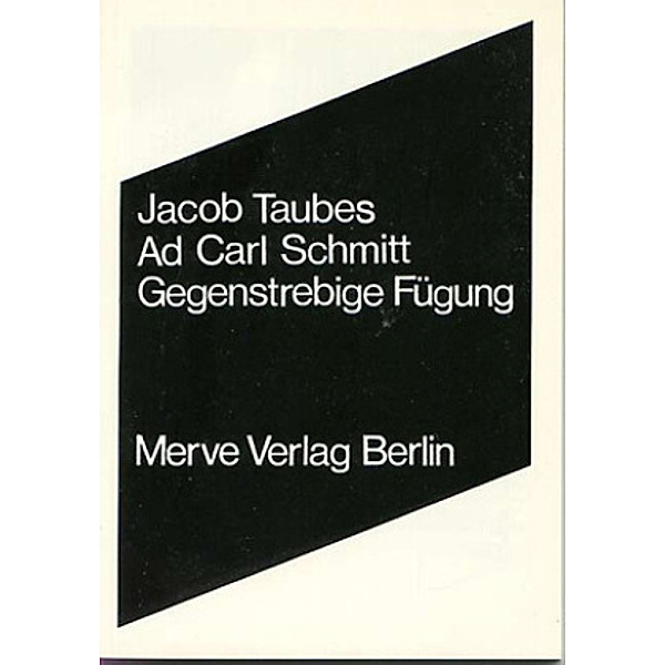 Ad Carl Schmitt, Jacob Taubes