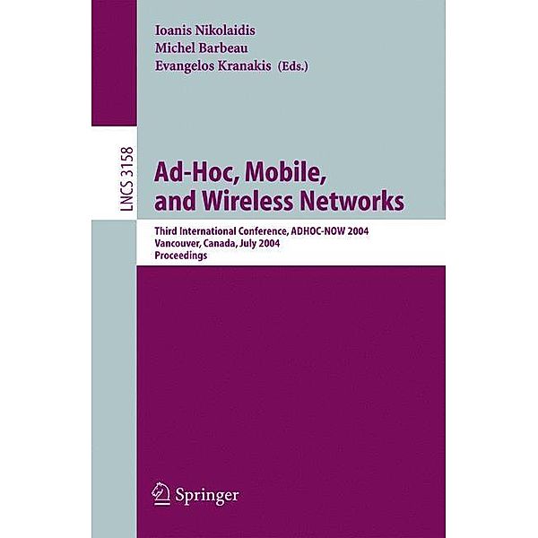 Ad-Hoc, Mobile, and Wireless Networks