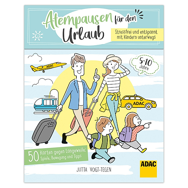 ADAC Atempausen für den Urlaub - Stressfrei und entspannt mit Kindern unterwegs - 50 Karten gegen Langeweile, Jutta Vogt-Tegen
