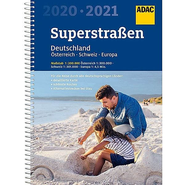 ADAC Atlanten / ADAC SuperStraßen Deutschland 1:200 000 (Atlas) mit Österreich 1:300 000