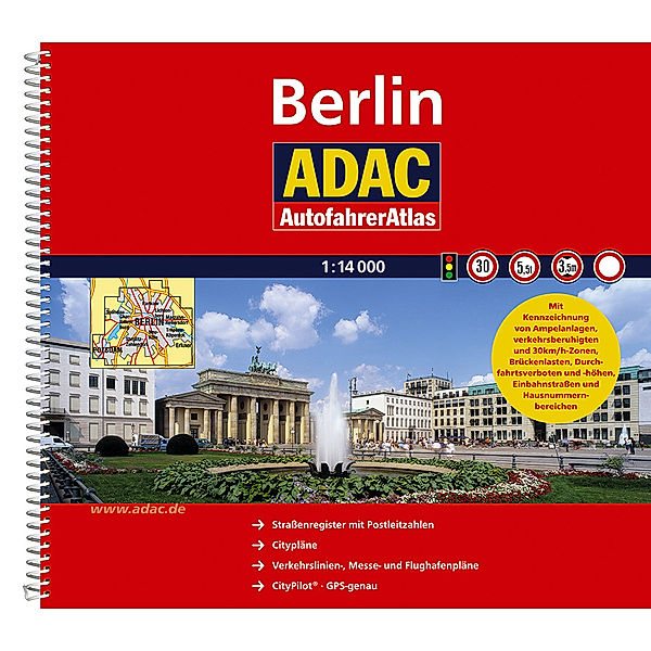 ADAC AutoFahrerAtlas Berlin 1:14 000