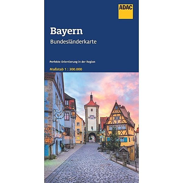 ADAC Bundesländerkarte Deutschland 12 Bayern 1:300.000