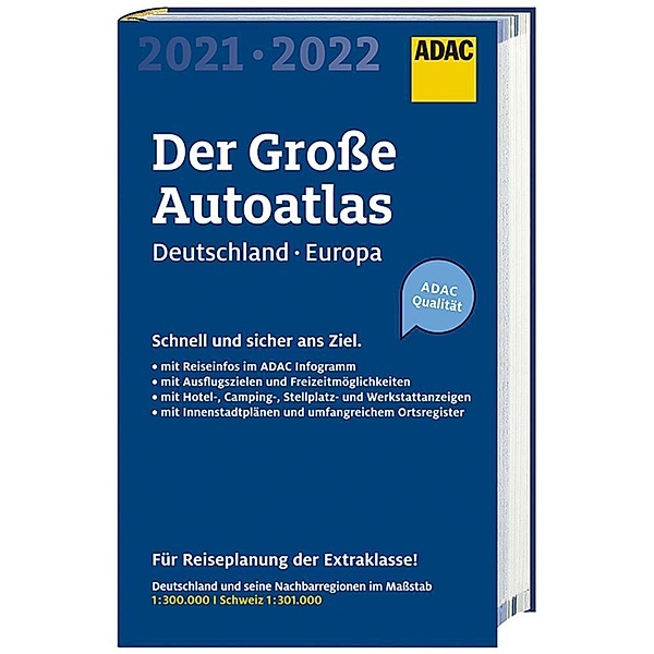 ADAC Der Große AutoAtlas 2021/2022 1:300 000 -Deutschland,Österreich