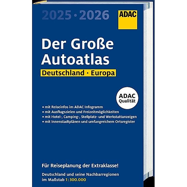 ADAC Der Grosse Autoatlas 2025/2026 Deutschland und seine Nachbarregionen 1:300.000